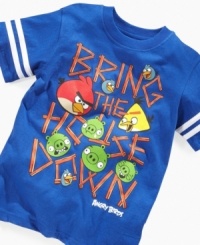 Raise the roof. This Angry Birds graphic t-shirt from Epic Threads will bring mad style to his weekday rotation. Raise the roof. This Angry Birds graphic t-shirt from Epic Threads will bring mad style to his weekday rotation.