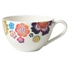 Colorful flowers bloom across this premium bone-china tea cup from Villeroy & Boch. Mix it and match it with other pieces in the collection for endless creative combinations.