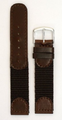 Men's Swiss Army Style Watchband - Color Brown Size: 20mm Watch Band Men's Swiss Army Style Watchband - Color Brown Size: 20mm Watch Band