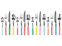 Present time Assorted Colors Indian Summer Cutlery Set, Set of 16 Present time Assorted Colors Indian Summer Cutlery Set, Set of 16