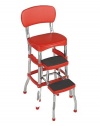 Cosco 11120RED1 Retro Chair/Step Stool, Red