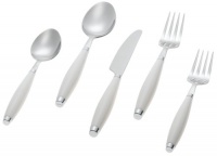 Fiesta White 5-Piece Flatware Set, Service for 1 Fiesta White 5-Piece Flatware Set, Service for 1