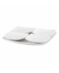 Feature modern elegance on your menu with the Classic Fjord tidbit tray from Dansk's collection of serveware and serving dishes. The set serves up glossy white porcelain in fluid shapes that keep tables looking totally fresh. Feature modern elegance on your menu with the Classic Fjord tidbit tray from Dansk's collection of serveware and serving dishes. The set serves up glossy white porcelain in fluid shapes that keep tables looking totally fresh.