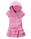 Calvin Klein Baby-Girls Infant Hooed Top With Skort