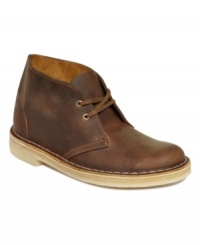 Clarks' Originals Desert booties are stylish and flexible with a shock-absorbing foam footbed that provides an added level of cushioning and moccasin construction that conforms to the shape of your foot for an improved wearing experience. Clarks' Originals Desert booties are stylish and flexible with a shock-absorbing foam footbed that provides an added level of cushioning and moccasin construction that conforms to the shape of your foot for an improved wearing experience.