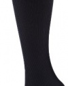 Gold Toe Women's Basic Rib Trouser 3 Pack Socks, Navy, 9-11