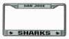 NHL San Jose Sharks Chrome Frame (Silver)