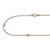 14k Yellow Gold and Sterling Silver Diamond Hearts Necklace 14k Yellow Gold and Sterling Silver Diamond Hearts Necklace