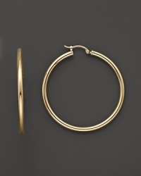 14K Yellow Gold Tube Hoop Earrings 14K Yellow Gold Tube Hoop Earrings