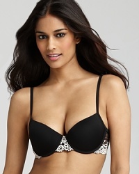 A petite lace push-up bra with cups to shape and lift bust for a beautiful neckline. Style #75891 A petite lace push-up bra with cups to shape and lift bust for a beautiful neckline. Style #75891