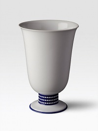 From the Perlee Bleu collection, inspired by the blue horizons and white domes of the Grecian Islands, this gracefaul vase is lovely on its own or filled with flowers.Hand-painted Limoges porcelain9 x 13Dishwasher safeMade in Portugal From the Perlee Bleu collection, inspired by the blue horizons and white domes of the Grecian Islands, this gracefaul vase is lovely on its own or filled with flowers.Hand-painted Limoges porcelain9 x 13Dishwasher safeMade in Portugal