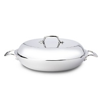Expertly cooking hearty comfort foods, the Braiser is perfect for sautéing or browning vegetables, poultry, beef, fish, and other foods, before covering to simmer on top of the stove, or in the oven. The distinctive domed lid retains heat and circulates moisture, delivering tender, flavorful results. Expertly cooking hearty comfort foods, the Braiser is perfect for sautéing or browning vegetables, poultry, beef, fish, and other foods, before covering to simmer on top of the stove, or in the oven. The distinctive domed lid retains heat and circulates moisture, delivering tender, flavorful results.