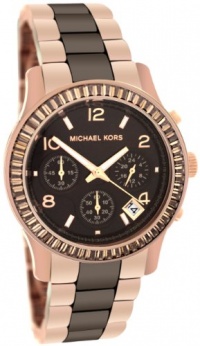 Michael Kors Women's MK5678 Runayaw Brown & Rose Gold Tone Stainless Steel Watch