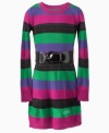 Get sweet style with this pretty striped sweater dress from Guess featuring her favorite colors.
