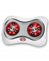 Get off your feet & get on your way to pure relaxation. Work the tension, pressure and stress out with this kneading shiatsu massager, which combines soothing heat and counter-rotating heads to rejuvenate and refresh everything from heel to toe. 2-year warranty. Model FMS-150H. Get off your feet & get on your way to pure relaxation. Work the tension, pressure and stress out with this kneading shiatsu massager, which combines soothing heat and counter-rotating heads to rejuvenate and refresh everything from heel to toe. 2-year warranty. Model FMS-150H.