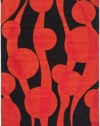 Safavieh Soho Collection SOH755A Handmade Red and Black New Zealand Wool Area Rug, 5-Feet by 8-Feet