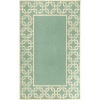 Liora Manne Spello Chain Border Aqua Outdoor Rug 8'3 x 11'6