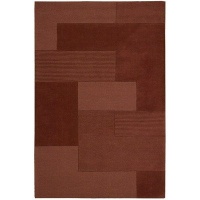 Calvin Klein Bowery GRID Rectangle Rug, Paprika, 7.9-Feet by 10.10-Feet Calvin Klein Bowery GRID Rectangle Rug, Paprika, 7.9-Feet by 10.10-Feet