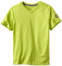 Calvin Klein Boys 8-20 Short Sleeve V-Neck Tee, Washed Limey Heath, Small Calvin Klein Boys 8-20 Short Sleeve V-Neck Tee, Washed Limey Heath, Small