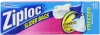 Ziploc Slider Bag Freezer, Quart, 15-Count (Pack of 3)