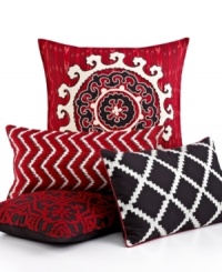 Captivating at a glance, this INC International Concepts Ikat decorative pillow features an all-over diamond pattern that adds extra dimension to your bedding ensemble. Captivating at a glance, this INC International Concepts Ikat decorative pillow features an all-over diamond pattern that adds extra dimension to your bedding ensemble.