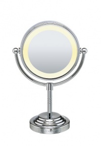 Conair BE4NW Classique Double-Sided Lighted Makeup Mirror with 5x Magnification Conair BE4NW Classique Double-Sided Lighted Makeup Mirror with 5x Magnification