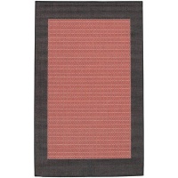 Couristan 1005/4000 Recife Checkered Field Terra Cotta/Black Rug, 5-Feet 10-Inch by 9-Feet 2-Inch Couristan 1005/4000 Recife Checkered Field Terra Cotta/Black Rug, 5-Feet 10-Inch by 9-Feet 2-Inch