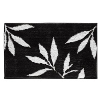 InterDesign Design Leaves Rug, Black/White, 34 Inch X 21 Inch InterDesign Design Leaves Rug, Black/White, 34 Inch X 21 Inch