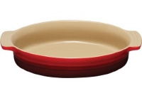 Le Creuset Stoneware 10-1/2-Inch Oval Baking Dish, Cherry Le Creuset Stoneware 10-1/2-Inch Oval Baking Dish, Cherry