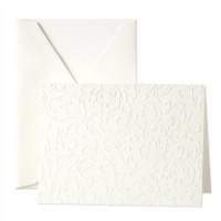 Crane & Co. Blind Embossed Pearl White Notes (CF1162) Crane & Co. Blind Embossed Pearl White Notes (CF1162)