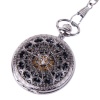 Skeleton Pocket Watch Chain Mechanical Hand Wind Half Hunter Antique Look Value Quality