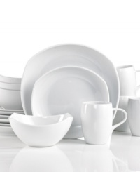 Feature modern elegance on your menu with the Classic Fjord dinnerware set by Dansk. Glossy white porcelain in fluid, sloping shapes is part round, part square and totally fresh. A beautiful way to set the table every day and for any occasion. Feature modern elegance on your menu with the Classic Fjord dinnerware set by Dansk. Glossy white porcelain in fluid, sloping shapes is part round, part square and totally fresh. A beautiful way to set the table every day and for any occasion.