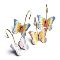Lenox Butterfly Meadow Set of 12 Shower Curtain Hooks Lenox Butterfly Meadow Set of 12 Shower Curtain Hooks