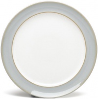 Denby Mist Wide Rimmed Dessert/Salad Plates, Set of 4 Denby Mist Wide Rimmed Dessert/Salad Plates, Set of 4