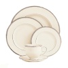 Lenox Tuxedo Platinum-Banded 5-Piece Place Setting, Service for 1