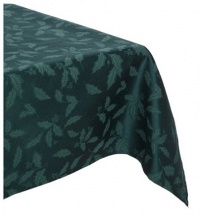 Lenox Holly Damask 60-by-104-Inch Tablecloth, Green Lenox Holly Damask 60-by-104-Inch Tablecloth, Green