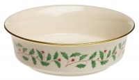 Lenox Holiday Gold-Banded Fine China Serving Bowl Lenox Holiday Gold-Banded Fine China Serving Bowl