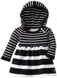 Roxy Kids Baby-Girls Infant Avalanche Dress, True Black Stripe, 12 Months