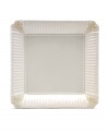 Lenox has been an American tradition for more than a century, combining superior craftsmanship with understated sophistication. The oversized Butler's Pantry dinnerware and dishes collection adds a vintage touch to your formal gatherings, in durable embossed white china square plates with a dressy high sheen.