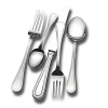 Continental Bead by Wallace includes service for 12: 12 5-piece place settings, 1 6-piece hostess set (includes pie server), and 12 extra teaspoons.
