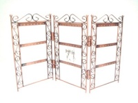 Copper Screen Shape Earring Jewelry Display Holder Stand, Gift Idea Copper Screen Shape Earring Jewelry Display Holder Stand, Gift Idea