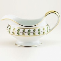 Inspired by designs from the Empire period, Constance is composed of a fresh composition that renders it a timeless classic. Elegantly outlined in gold, acorns and oak leaves, symbolizing strength and longevity, accent its delicate watercolor palette of greens. Inspired by designs from the Empire period, Constance is composed of a fresh composition that renders it a timeless classic. Elegantly outlined in gold, acorns and oak leaves, symbolizing strength and longevity, accent its delicate watercolor palette of greens.