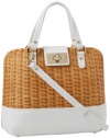 Kate Spade New York Waverly Terrace Medium Maise PXRU4022 Satchel,Natural/White,One Size