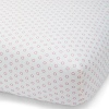 A coordinating floral dot pattern in pale pink.The American Academy of Pediatrics and the U.S. Consumer Product Safety Commission have made recommendations for safe bedding practices for babies. When putting infants under 12 months to sleep, remove pillows, quilts, comforters, and other soft items from the crib.