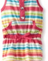 Carter's Watch the Wear Baby-Girls Infant Romper With Stripes And Large Front Pocket, Fushia Purple, 24 Months