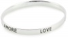 Carolee LUX Sterling Sentiments Love Non-hinged Bangle, 8.5