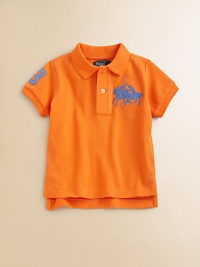 A classic polo in breathable cotton mesh is given a modern, sporty edge with Dual Match embroidery and an applied 3 patch on the sleeve for in-the-game authenticity.Ribbed polo collarShort sleevesFront button placketUneven vented hemCottonMachine washImported Please note: Number of buttons may vary depending on size ordered. A classic polo in breathable cotton mesh is given a modern, sporty edge with Dual Match embroidery and an applied 3 patch on the sleeve for in-the-game authenticity.Ribbed polo collarShort sleevesFront button placketUneven vented hemCottonMachine washImported Please note: Number of buttons may vary depending on size ordered.