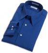 Van Heusen Men's Poplin Solid Long Sleeve Point Collar Shirt,Pacific Blue,16 32/33