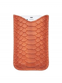A sleek and compact case in python-embossed leather, specially designed for all iPhones and newer BlackBerry models. Shammy-cloth lining securely holds your phone in place.Fits all iPhones and new BlackBerry modelsLeather3.5 X 5Made in USA A sleek and compact case in python-embossed leather, specially designed for all iPhones and newer BlackBerry models. Shammy-cloth lining securely holds your phone in place.Fits all iPhones and new BlackBerry modelsLeather3.5 X 5Made in USA