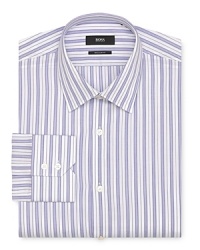 BOSS Black Gulio Stripe Dress Shirt - Regular Fit BOSS Black Gulio Stripe Dress Shirt - Regular Fit